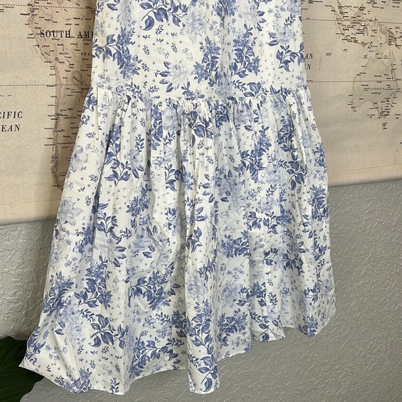 HOUSE OF CB 'Elia' Blue Print Midi Sundress NWOT - Picture 10 of 11